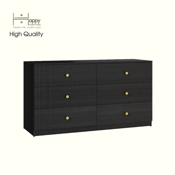  HAPPY FURNITURE , Tủ lưu trữ 6 ngăn kéo - JOVIE , THK_152 , 140cm x 45cm x 75cm 