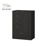  HAPPY FURNITURE , Tủ đựng đồ 4 ngăn kéo 3 ngăn cửa mở - WESLEY , TCM_018 , 100cm x 58cm x 140cm 