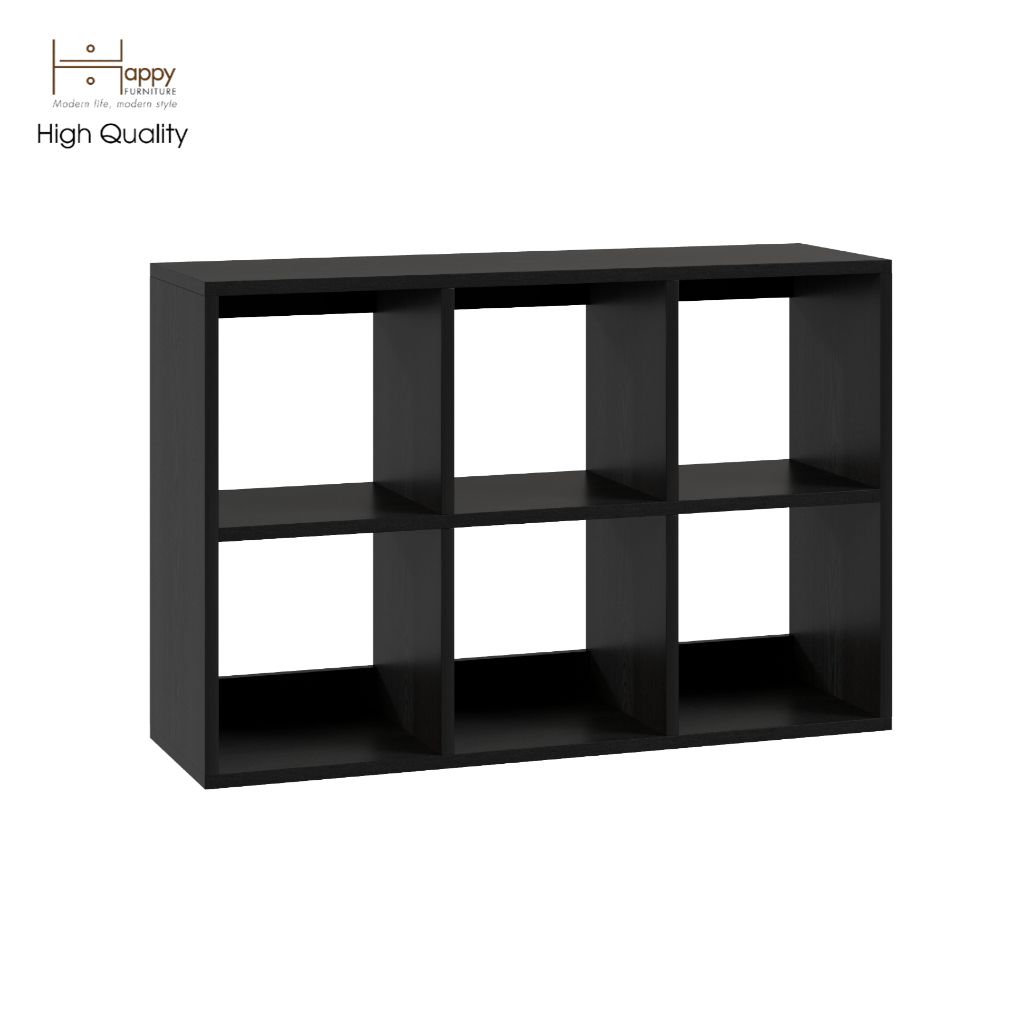  HAPPY FURNITURE , Kệ sách 2x3 - ZANE , KSA_037 , 90cm x 28cm x 60cm 