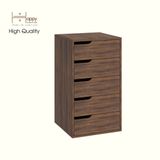  HAPPY FURNITURE , Tủ lưu trữ 5 ngăn kéo - ASO, THK_339 , 50cm x 50cm x 89cm DxRxC 