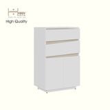  HAPPY FURNITURE , Tủ đựng đồ 2 ngăn kéo 2 cửa mở -VIGGO , THK_163 , 52cm x 32cm x 82cm 