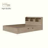 HAPPY FURNITURE , Giường ngủ 2 ngăn kéo - WINNI , GNG_142 GNG_143 GNG_144 GNG_145 , 222cm  x 32cm , dài x cao 