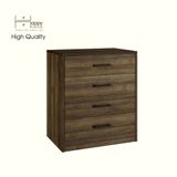 HAPPY FURNITURE , HEINEE - Tủ lưu trữ 4 ngăn kéo, THK_232 , 60cm x 40cm x 69cm DxRxC, sản phẩm phổ thông 