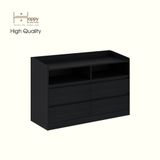  HAPPY FURNITURE , Tủ lưu trữ 4 ngăn kéo - KATE , THK_323 , 120cm x 45cm x 79cm DxRxC 