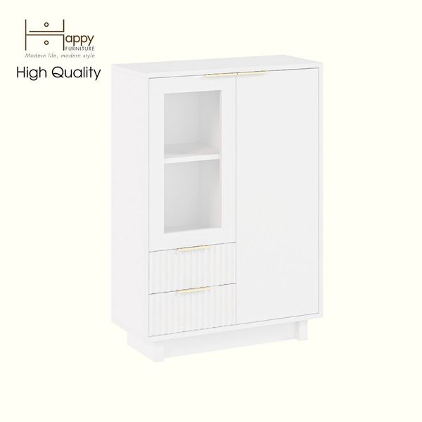  HAPPY FURNITURE , Tủ lưu trữ 2 ngăn kéo 2 cửa mở- NAMI, TLT_041 , 70cm x 30cm x 100cm DxRxC 