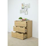  HAPPY FURNITURE , Tủ đựng đồ 6 ngăn kéo - ALEE , THK_035 , 80cm x 38cm x 82cm 