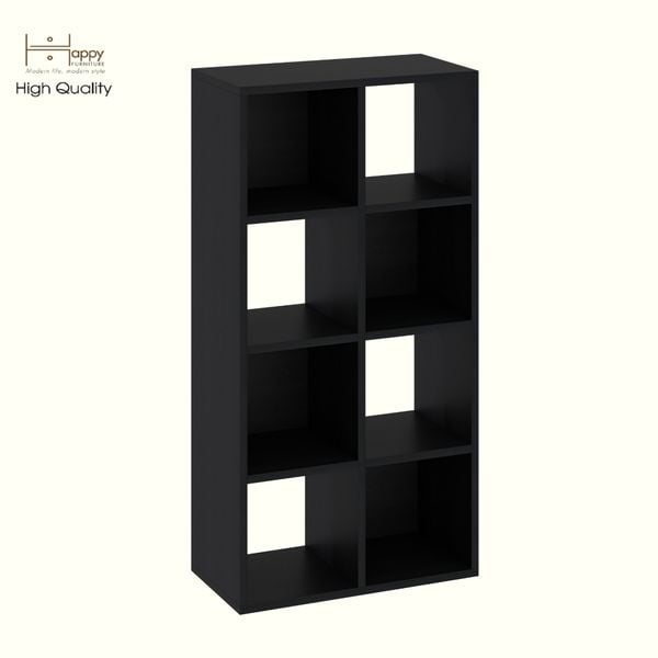  HAPPY FURNITURE , Kệ sách 8 ngăn - CHANN, KSA_105 , 54cm x 28cm x 106cm DxRxC 