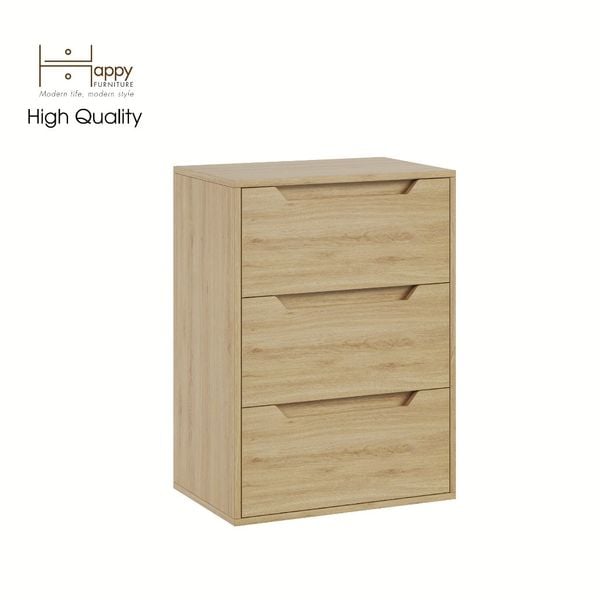  HAPPY FURNITURE , Tủ đựng đồ 3 ngăn kéo - ALEE , THK_036 , 60cm x 40cm x 82cm 