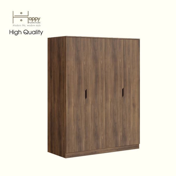  HAPPY FURNITURE , Tủ quần áo 4 cửa mở 4 ngăn kéo - DASH , TCM_023 , 140cm x 58cm x 180cm 