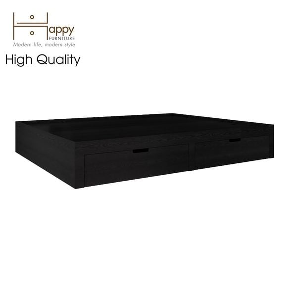  HAPPY FURNITURE , Giường ngủ 2 ngăn kéo -  MOLLY , GNG_106 GNG_107 GNG_108 GNG_109 , 203x32cm , dài x cao 