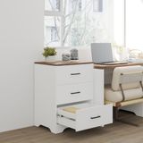  HAPPY FURNITURE , Tủ lưu trữ 3 ngăn kéo - SAFA , THK_328 , 60cm x 45cm x 80cm DxRxC 
