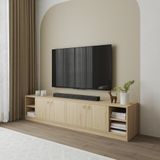  HAPPY FURNITURE , Kệ TV 4 cửa mở - MERI , KTV_089 , 200cm x 40cm x 45cm DxRxC 