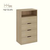  HAPPY FURNITURE , Tủ lưu trữ 4 ngăn kéo - LAYLA , THK_333 , 65cm x 40cm x 116cm DxRxC 