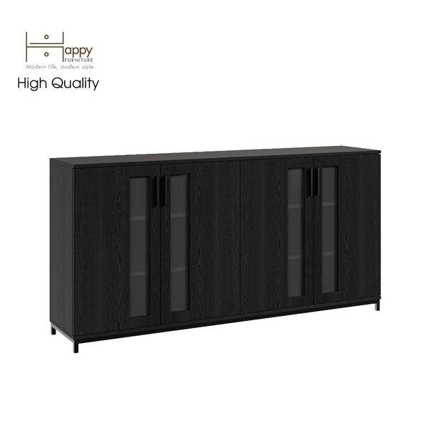  HAPPY FURNITURE , Tủ lưu trữ 4 cửa mở chân sắt - LOUIS , TCM_030 , 168cm x 36cm x 84cm 