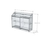  HAPPY FURNITURE , Tủ lưu trữ 2 cánh lùa - WINNI , TCL_037 , 120cm x 34cm x 90cm 