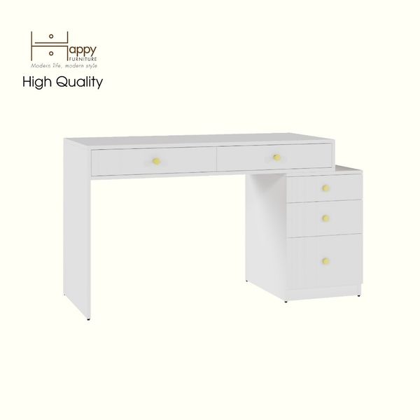 HAPPY FURNITURE , Bàn làm việc 5 ngăn kéo - JOVIE , BAN_084 , 120cm x 50cm x 75cm 