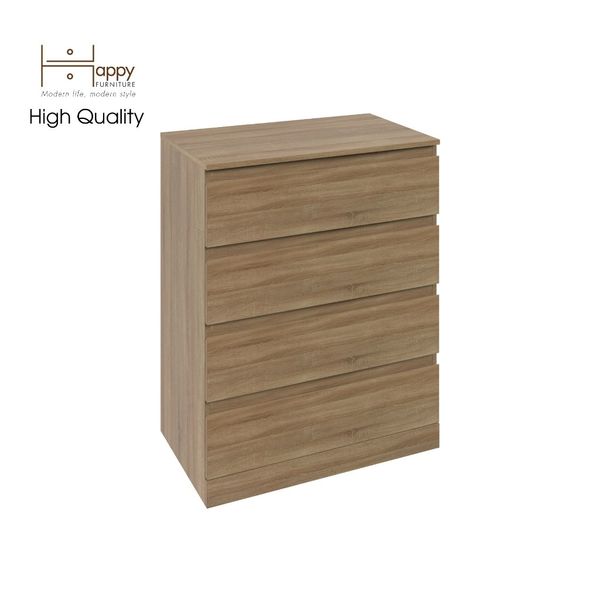  HAPPY FURNITURE , Tủ 4 ngăn kéo - DOOBIE , THK_005 , 80cm x 48cm x 101cm 
