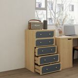  HAPPY FURNITURE , Tủ đựng đồ 5 ngăn kéo - BANA , THK_122 , 60cm x 45cm x 94cm 