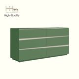  HAPPY FURNITURE , Tủ đựng đồ 6 ngăn kéo - VIGGO , THK_162 , 160cm x 45cm x 78cm 