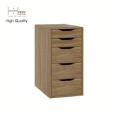  HAPPY FURNITURE , Tủ lưu trữ 5 ngăn kéo - LILY , THK_052 , 36cm x 58cm x 70cm 