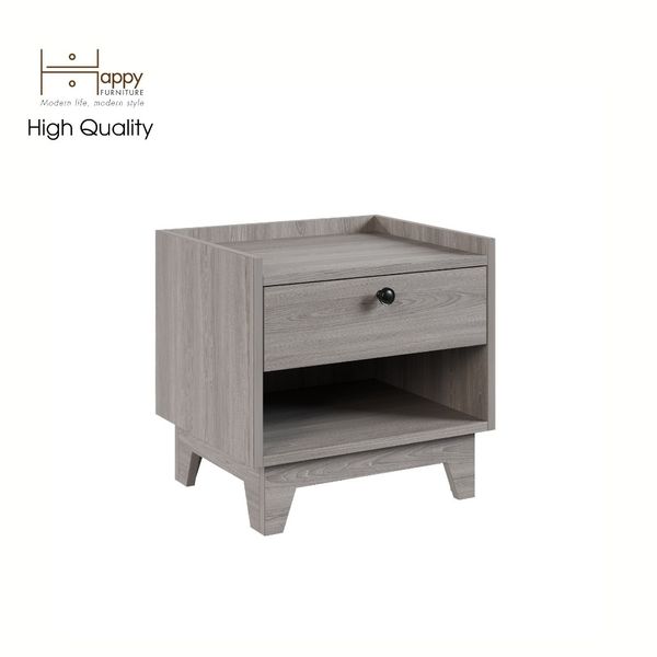  HAPPY FURNITURE , Táp đầu giường 1 ngăn kéo - KINA , THK_070 , 48cm x 40cm x 46cm 