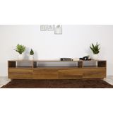  HAPPY FURNITURE , Kệ TIVI 4 ngăn kéo - ZANE , KTV_021 , 220cm x 40cm x 45cm 