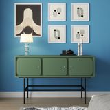  HAPPY FURNITURE , Tủ lưu trữ 3 cửa mở chân sắt - SWEETY , TCM_064 , 136cm x 40cm x 82cm 