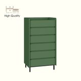  HAPPY FURNITURE , Tủ lưu trữ 6 ngăn kéo chân sắt - LAVIA , THK_155 , 63cm x 45cm x 116cm 
