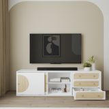  HAPPY FURNITURE , Kệ TV 2 cánh lùa - BANA , KTV_032 , 180cm x 40cm x 52cm 