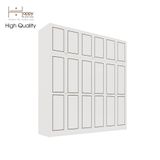  HAPPY FURNITURE , Tủ quần áo cửa mở 2m4x2m4 - ELEGANT , TCM_085 , 240cm x 54cm x 240cm 