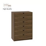  HAPPY FURNITURE , Tủ đựng đồ 6 ngăn kéo - CIRCLE , THK_084 , 76cm x 45cm x 110cm 