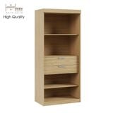  HAPPY FURNITURE , kệ sách 6 tầng 2 ngăn kéo - CATY , KSA_005 , 90cm x 55cm x 207cm 