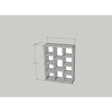  HAPPY FURNITURE , Kệ sách nhiều ngăn - CATY , KSA_098 , 77cm x 28cm x 100cm DxRxC 