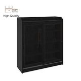  HAPPY FURNITURE , Tủ đựng đồ 2 cánh cửa kính - RUNI , TCL_001 , 105cm x 37cm x 116cm 