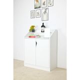  HAPPY FURNITURE, Tủ giày 2 cánh mở - WINNI , TCM_155 , 74cm x 34cm x 90cm 