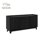  HAPPY FURNITURE , Kệ ti vi 3 ngăn kéo 2 cửa mở - KINA , KTV_011 , 140cm x 40cm x 68cm 