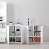  HAPPY FURNITURE ,Tủ lưu trữ 4 cửa mở - LAYLA , TCM_273 , 180cm x 40cm x 86cm DxRxC 