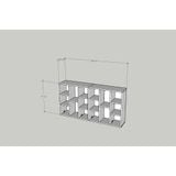  HAPPY FURNITURE ,COMBO 2 kệ sách 8 ngăn - CATY , KSA_093, 148cm x 28cm x 77cm DxRxC 