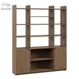  HAPPY FURNITURE , Tủ sách nhiều ngăn - CIRCLE , KSA_032 , 146cm x 35cm x 180cm 