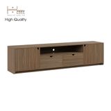  HAPPY FURNITURE , Kệ TIVI 2 cánh mở 2 ngăn kéo - CIRCLE , KTV_018 , 200cm x 40cm x 48cm 