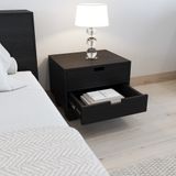  HAPPY FURNITURE , ALVA - Táp đầu giường 2 ngăn kéo , THK_226 , 50cm x 40cm x 40cm DxRxC 