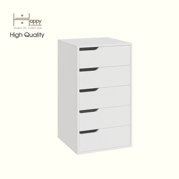  HAPPY FURNITURE , Tủ lưu trữ 5 ngăn kéo - ASO, THK_339 , 50cm x 50cm x 89cm DxRxC 