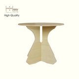  HAPPY FURNITURE , Gỗ tự nhiên , Bàn tròn gỗ Plywood - AIDAN , BAN_105 , Cao 75cm, Đường kính 90cm 