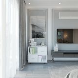  HAPPY FURNITURE , Tủ đựng hồ sơ 2 tầng - COMFEE , THK_014 , 80cm x 40cm x 66cm 
