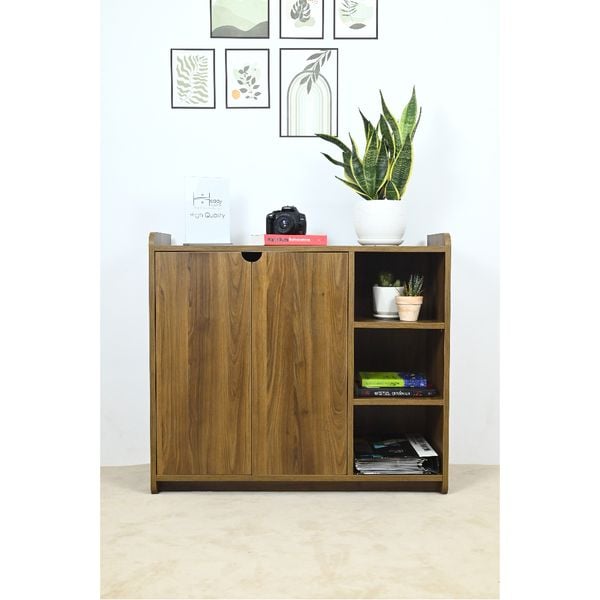  HAPPY FURNITURE , Tủ giày nhiều ngăn - CIRCLE , TCM_069 , 90cm x 34cm x 80cm 