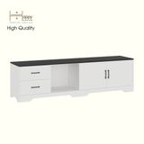  HAPPY FURNITURE , Kệ TV 2 cửa mở 2 ngăn kéo - SAFA , KTV_112 , 200cm x 45cm x 55cm DxRxC 