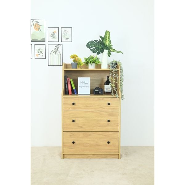  HAPPY FURNITURE , Tủ 3 ngăn kéo - CANA , THK_010 , 70cm x 46cm x 116cm 