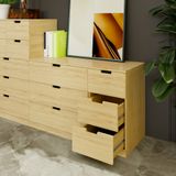  HAPPY FURNITURE , Tủ đựng đồ 6 ngăn kéo - SCANDINA , THK_104 , 120cm x 47cm x 76cm 