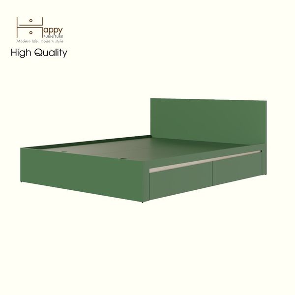  HAPPY FURNITURE , Giường ngủ 2 ngăn kéo - VIGGO , GNG_158 GNG_159 GNG_160 GNG_161 , 205cm x 34cm 