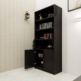  HAPPY FURNITURE , Kệ lưu trữ 6 tầng 2 cửa mở - NERIS , TCM_148 , 80cm x 36cm x 180cm 